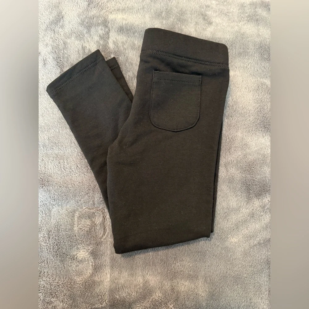 H&M Girls Black Leggings with Back Pockets 4T NWT